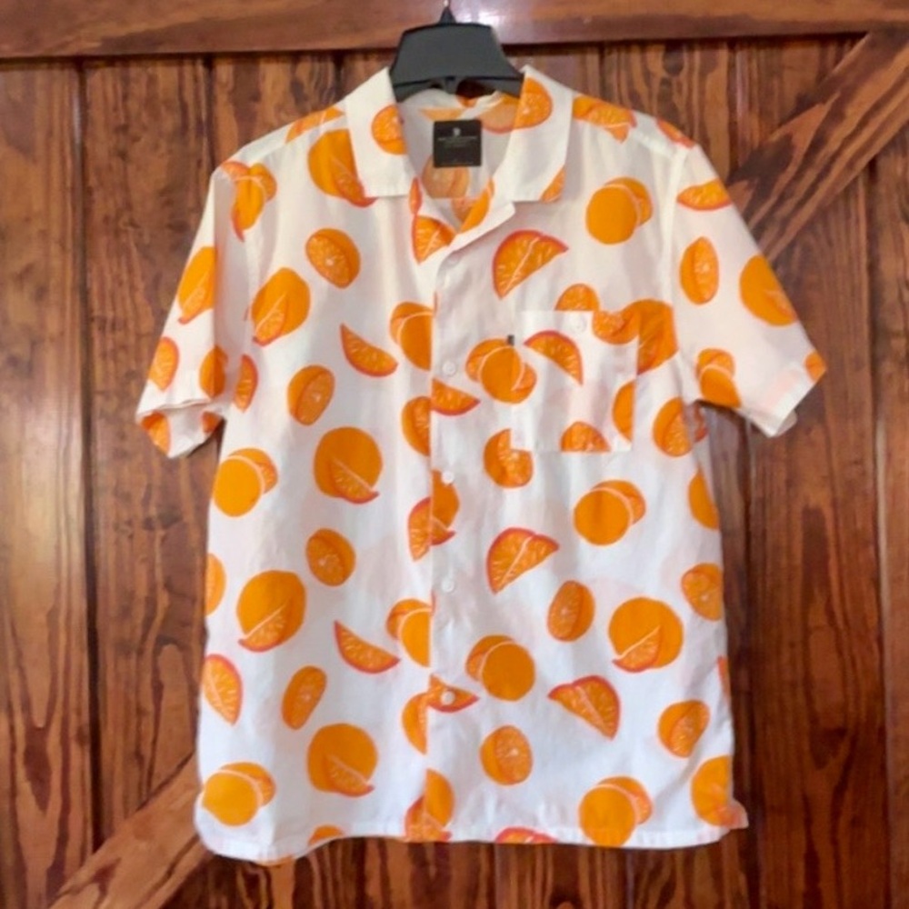 Junk Food Clothing Orange Print Men's Shirt